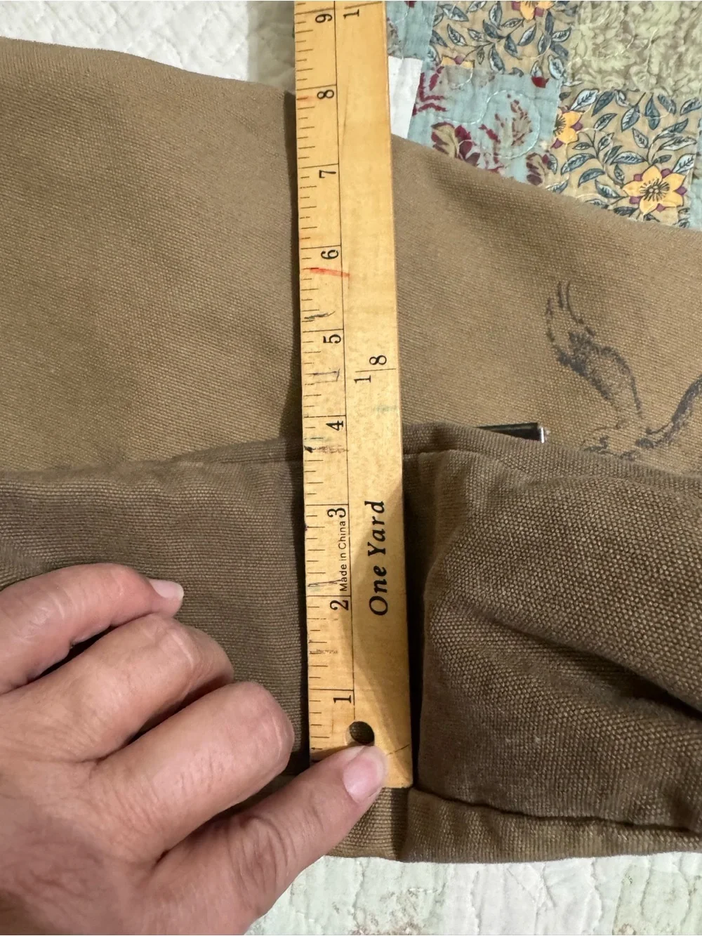 Vintage American Eagle Outfitters Canvas Crossbody Carry Bag Brown 16x13x4
